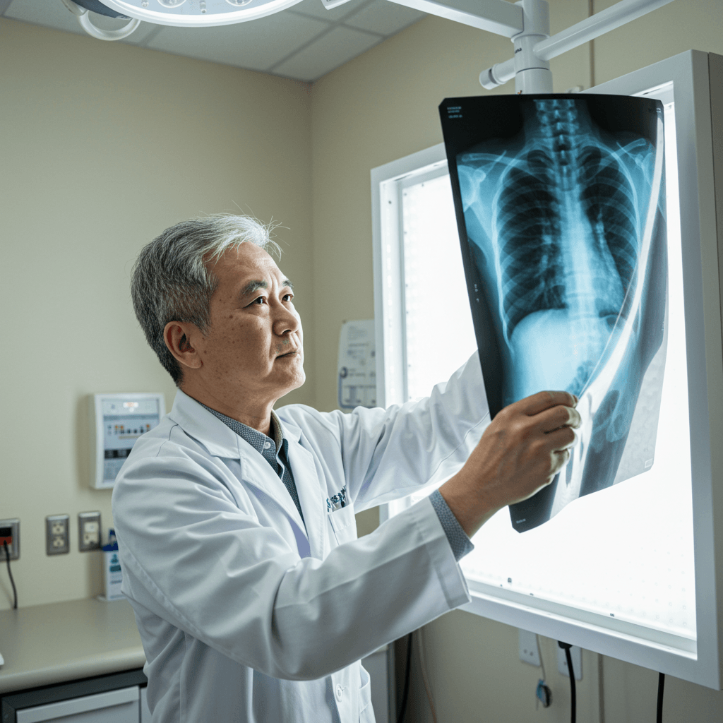 Dr reading a prostate scan report