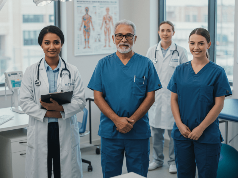 A team of senior consultant doctors